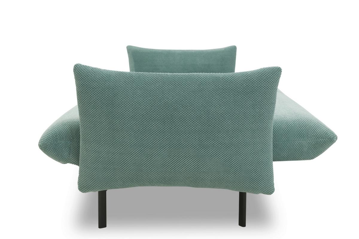 Schlafsofa Mintgrün B: 234 Cm - Schwarz/Mintgrün, Design, Textil (234/102/95cm) - MID.YOU