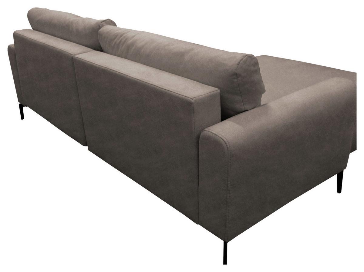 Ecksofa Prince Hellbraun S: 163x240 cm - Hellbraun/Schwarz, Design, Textil (163/240cm) - MID.YOU