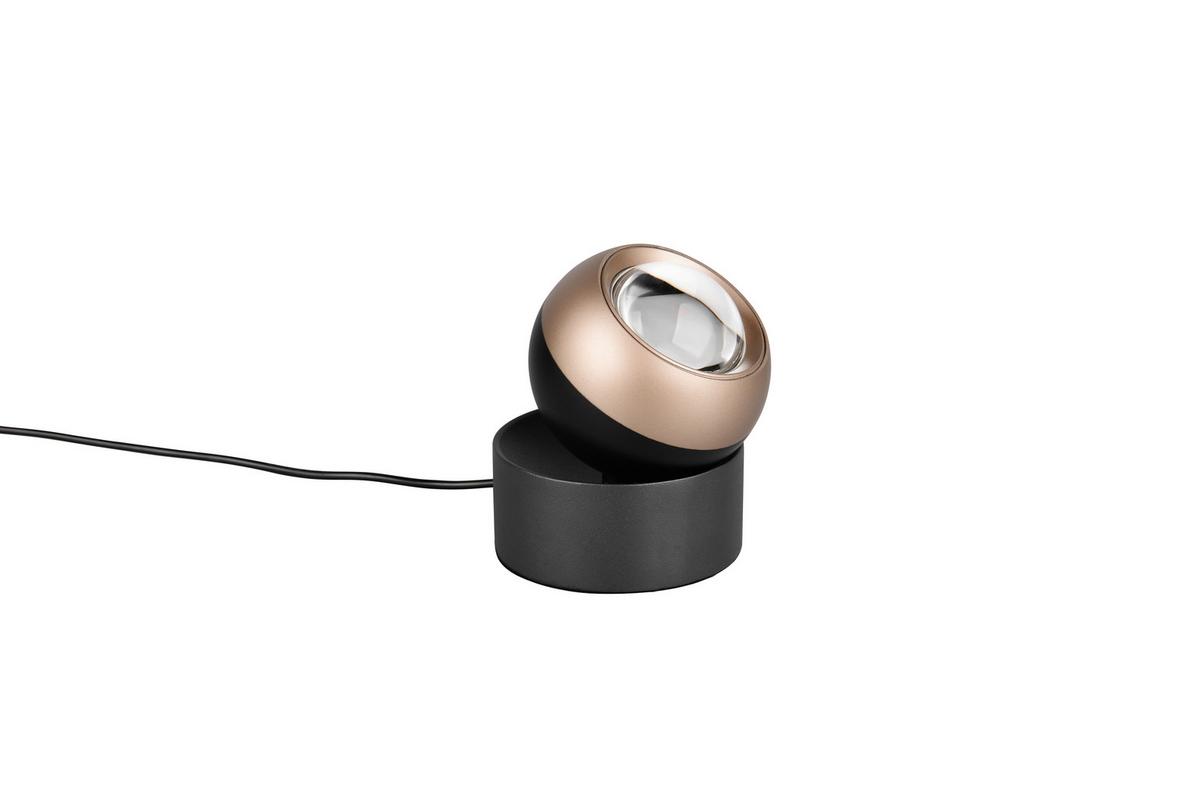 LED-Tischleuchte 544410132 Orbit - Schwarz/Braun, Basics, Metall (10/14cm) - Trio Leuchten
