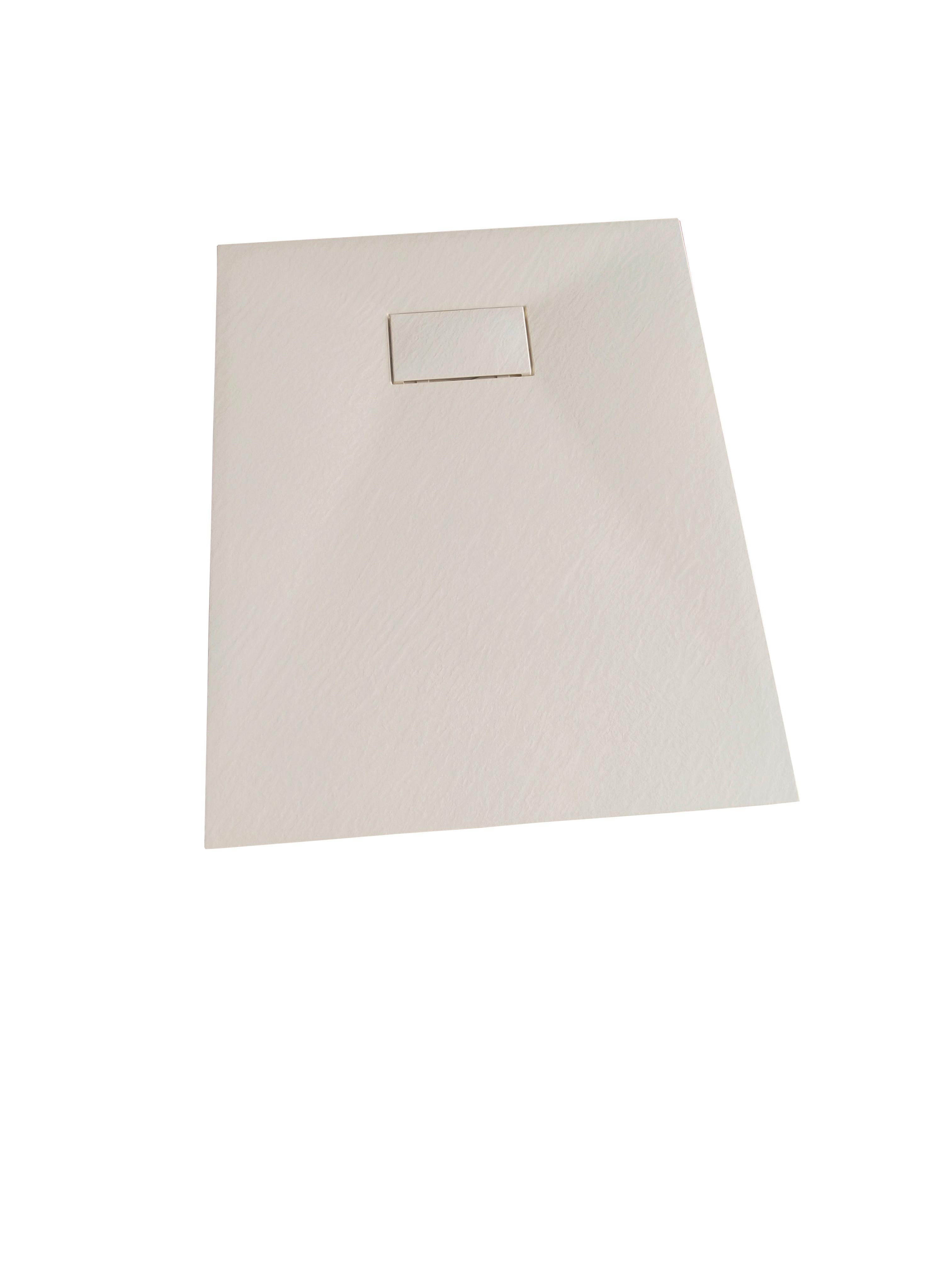 Schneidbare Duschtasse Smc 120x90cm Weiß - Weiß, Basics, Kunststoff (120/2,6/90cm)
