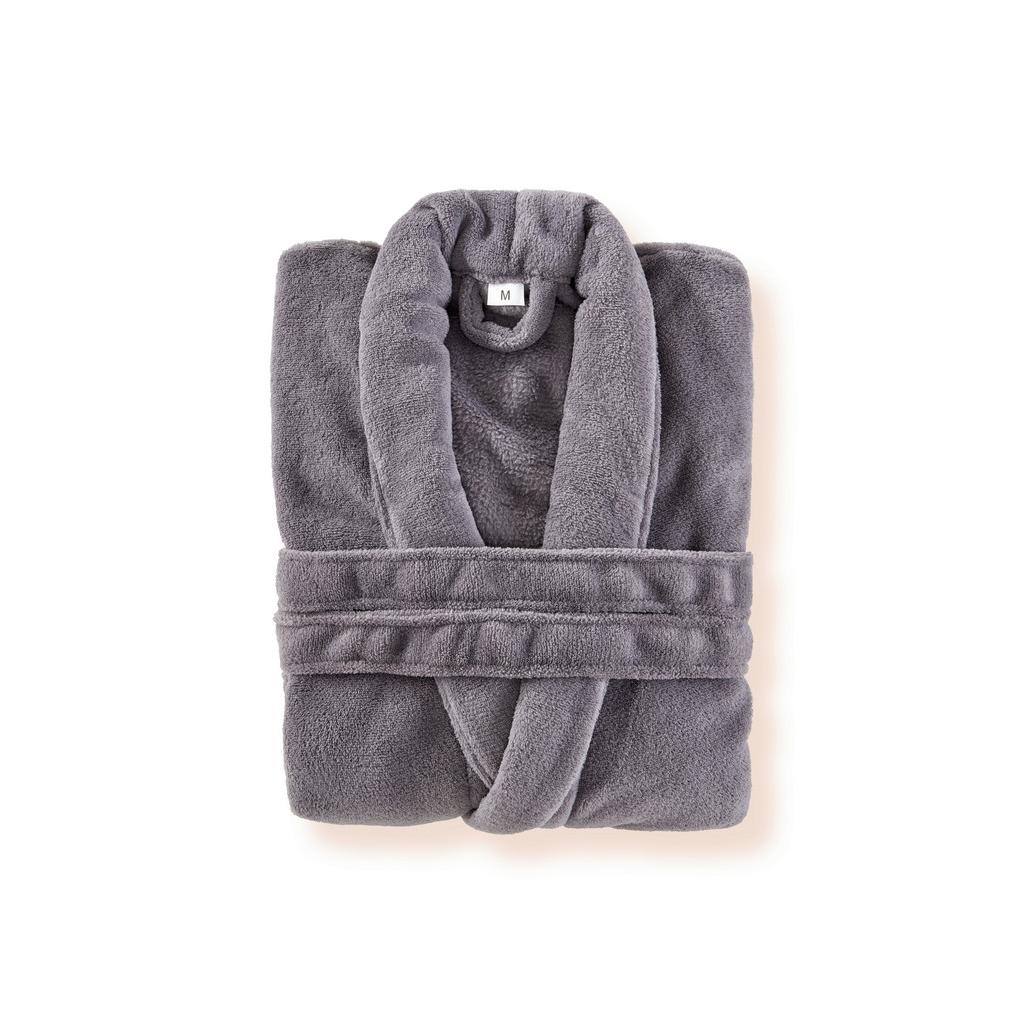 Bademantel Amira Polyester Unisex Anthrazit Flauschig