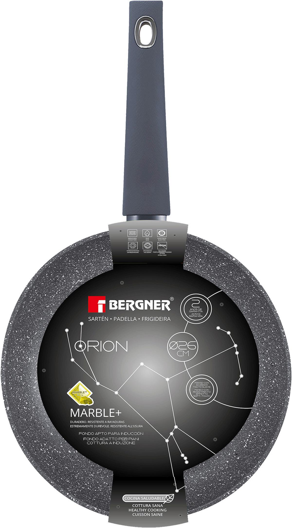 Bratpfanne Orion Ø ca. 26 cm Aluminium Antihaftbeschichtet - Dunkelgrau, Basics, Kunststoff/Metall (26cm)