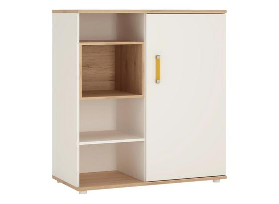 Komód Amazon - tölgy színű/fehér, modern (106/116/52cm) Komód Amazon - tölgy színű/fehér, modern (106/116/52cm)