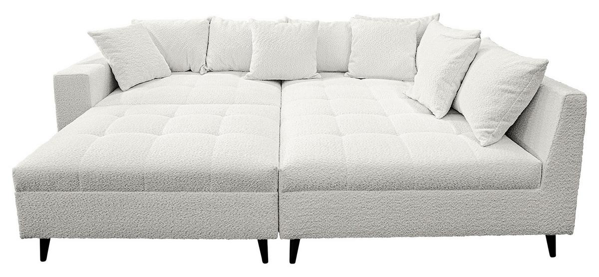 Ecksofa Pruno, Hellgrau S: 247x174 Cm - Hellgrau/Schwarz, Design, Textil (247/174cm) - MID.YOU