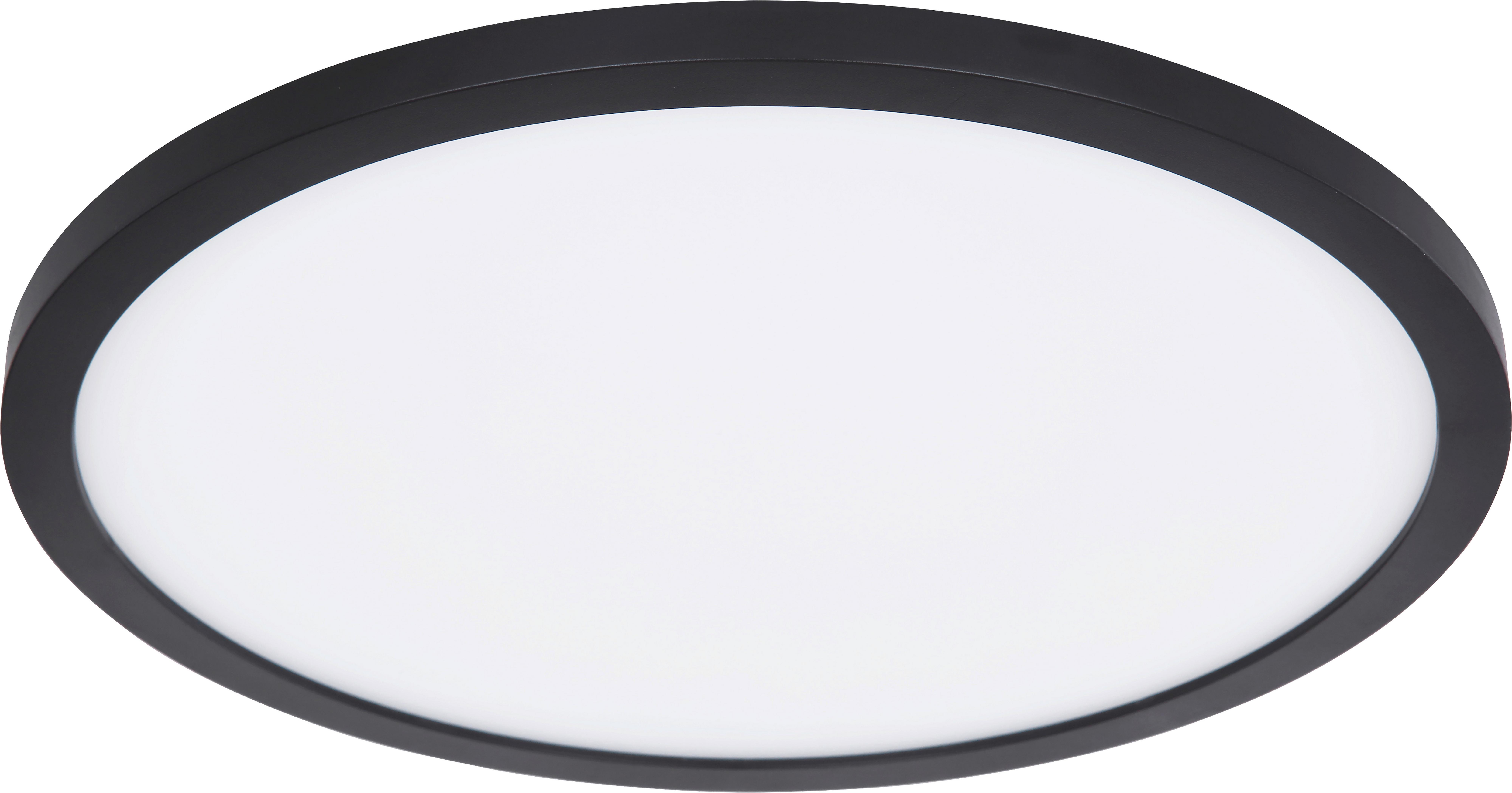 Stropní Led Svítidlo Ulol, Ø: 29,4cm, Ip44 - černá/opál, Konvenční, plast (29,4/2,5cm) - Modern Living
