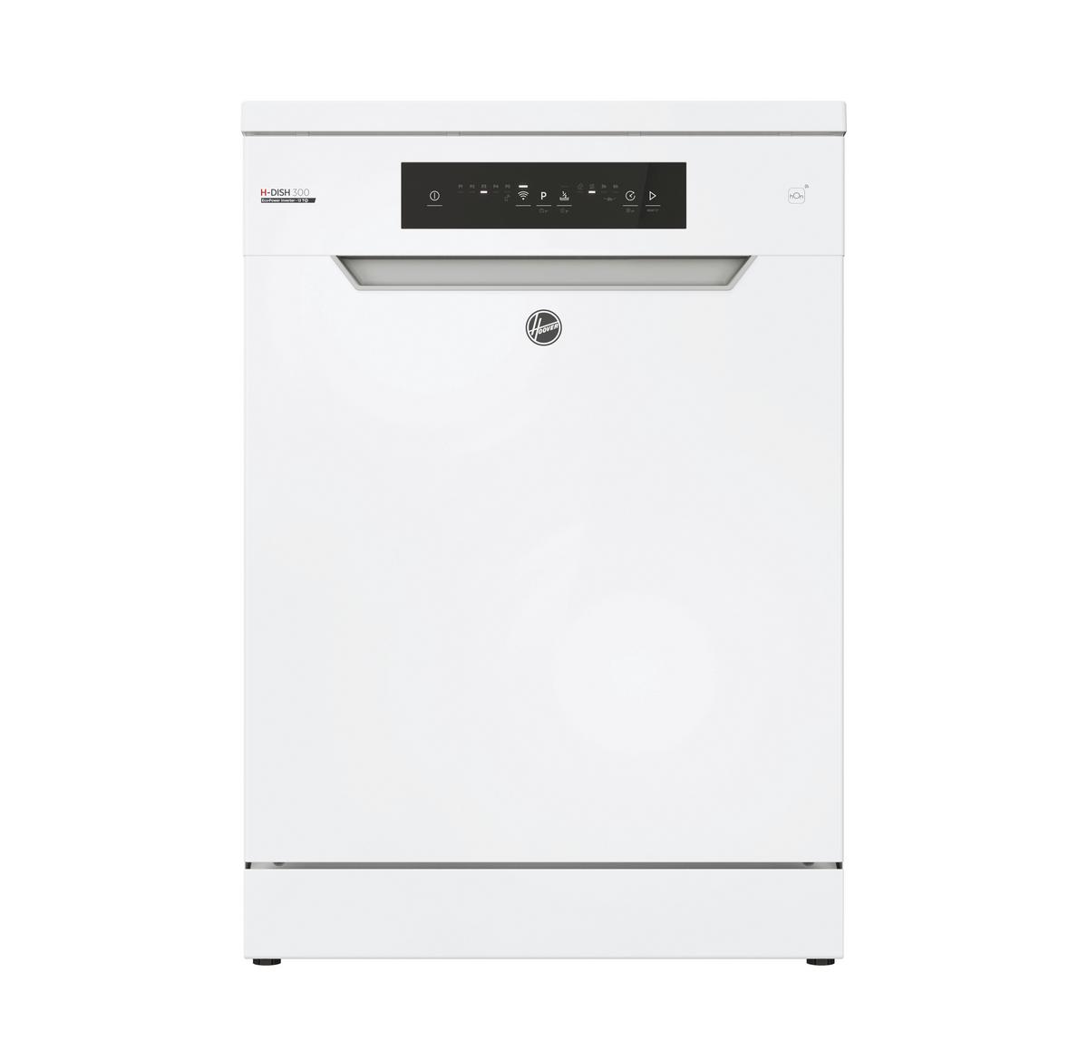 Geschirrspüler Hf3e7low B: 60 cm Freistehend Weiß - Weiß, Basics (60,0/85,0/60,0cm) - Hoover