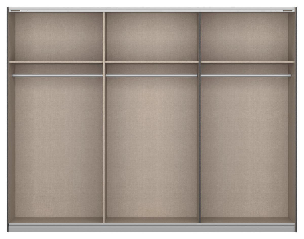 Schwebetürenschrank Artemis B: 271 Cm Weiß/eiche Dekor - Weiß/Eiche Artisan, MODERN, Glas/Holzwerkstoff (271/210/62cm) - Rauch Möbel