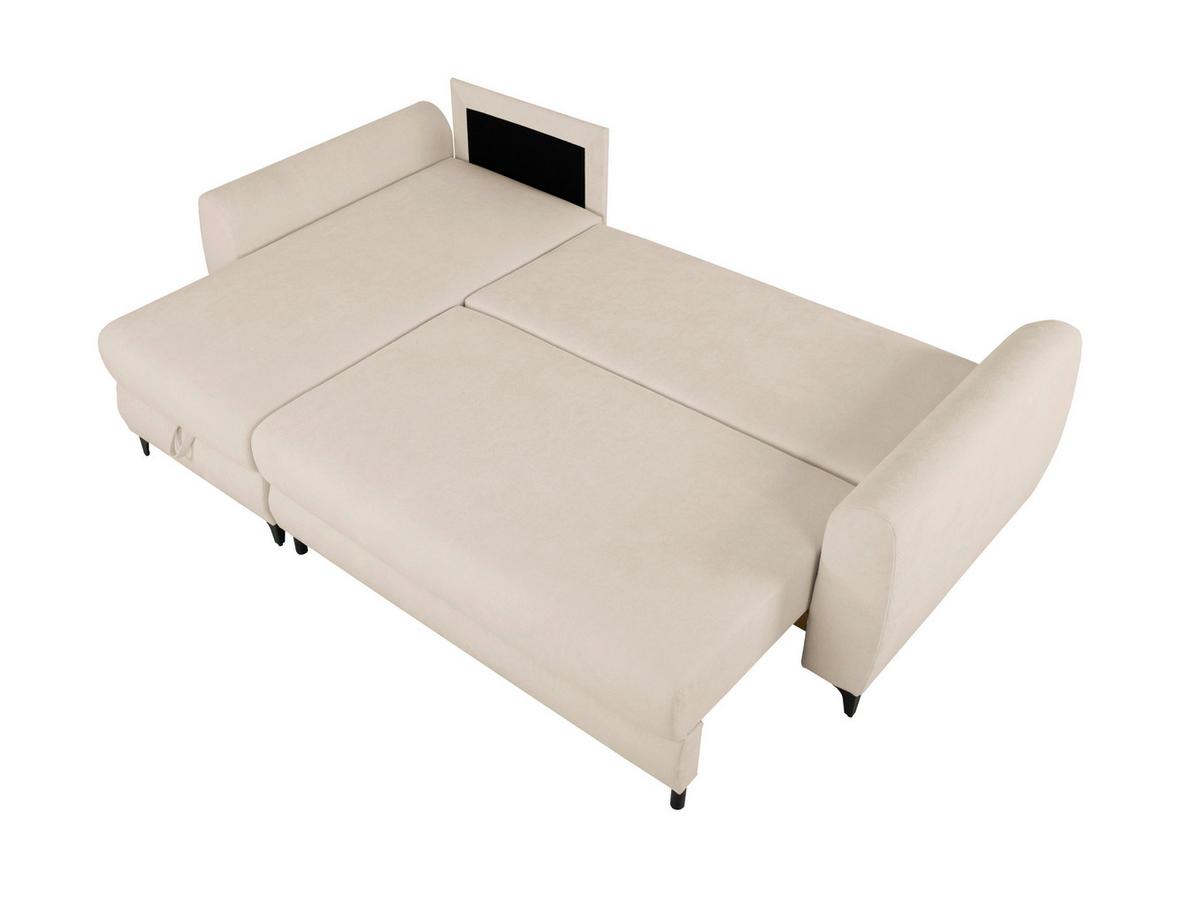 Ecksofa Moli, Taupe S: 236x148 cm - Taupe/Schwarz, Design, Textil (236/148cm) - MID.YOU