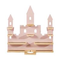 WANDREGAL ROSA - Naturfarben/Rosa, Trend, Holz/Holzwerkstoff (58/59/15cm) - BUNINO
