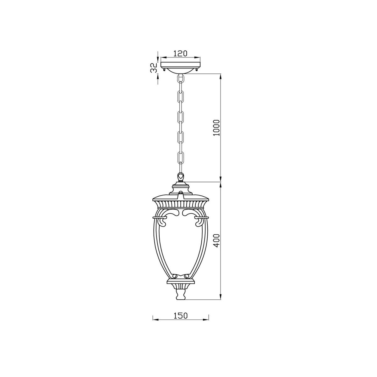 Außenleuchte Fleur - Goldfarben/Schwarz, Basics, Glas/Metall (40/40/15cm) - MAYTONI