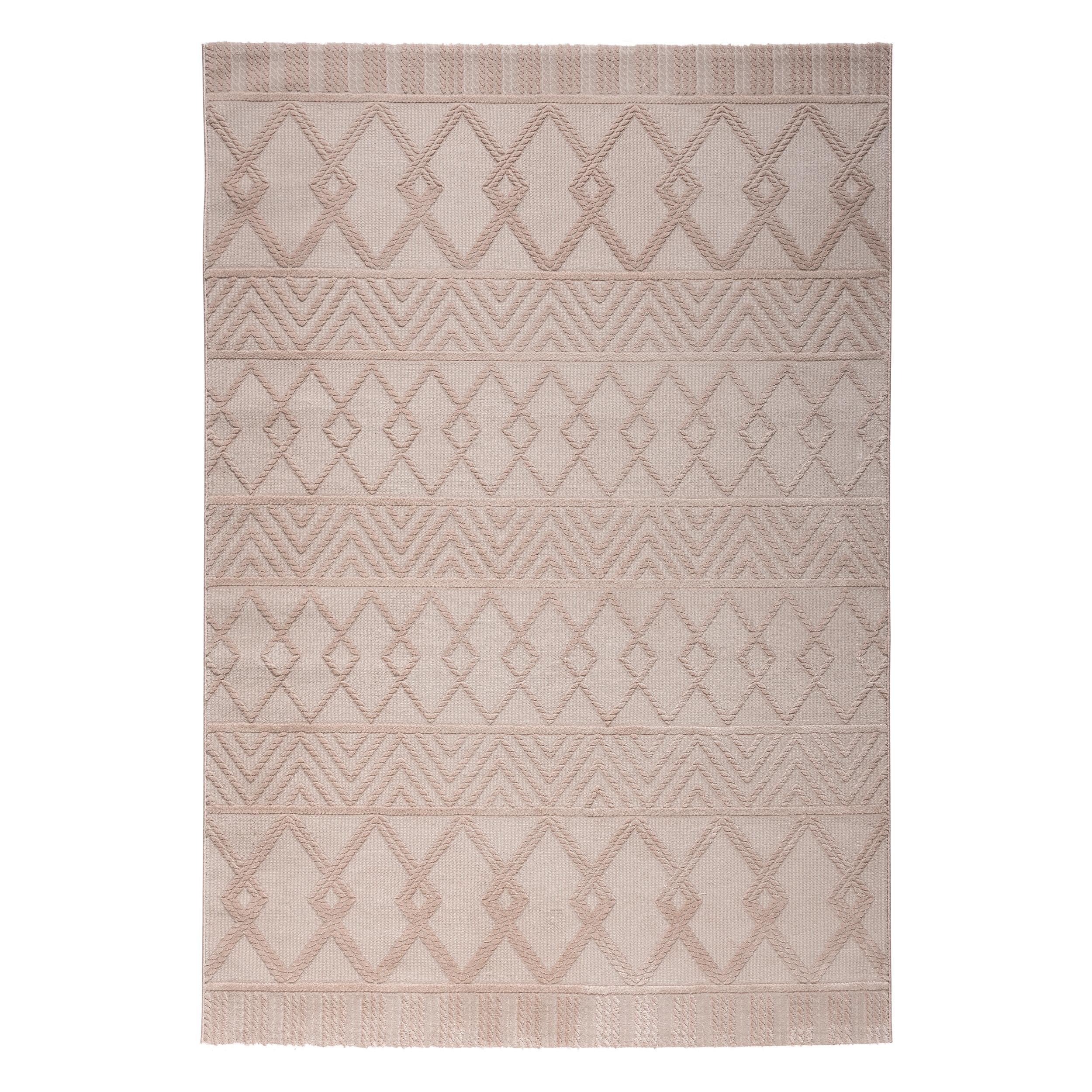 Webteppich Beige Ricarda 80x150 cm - Beige, MODERN, Textil (80/150cm)
