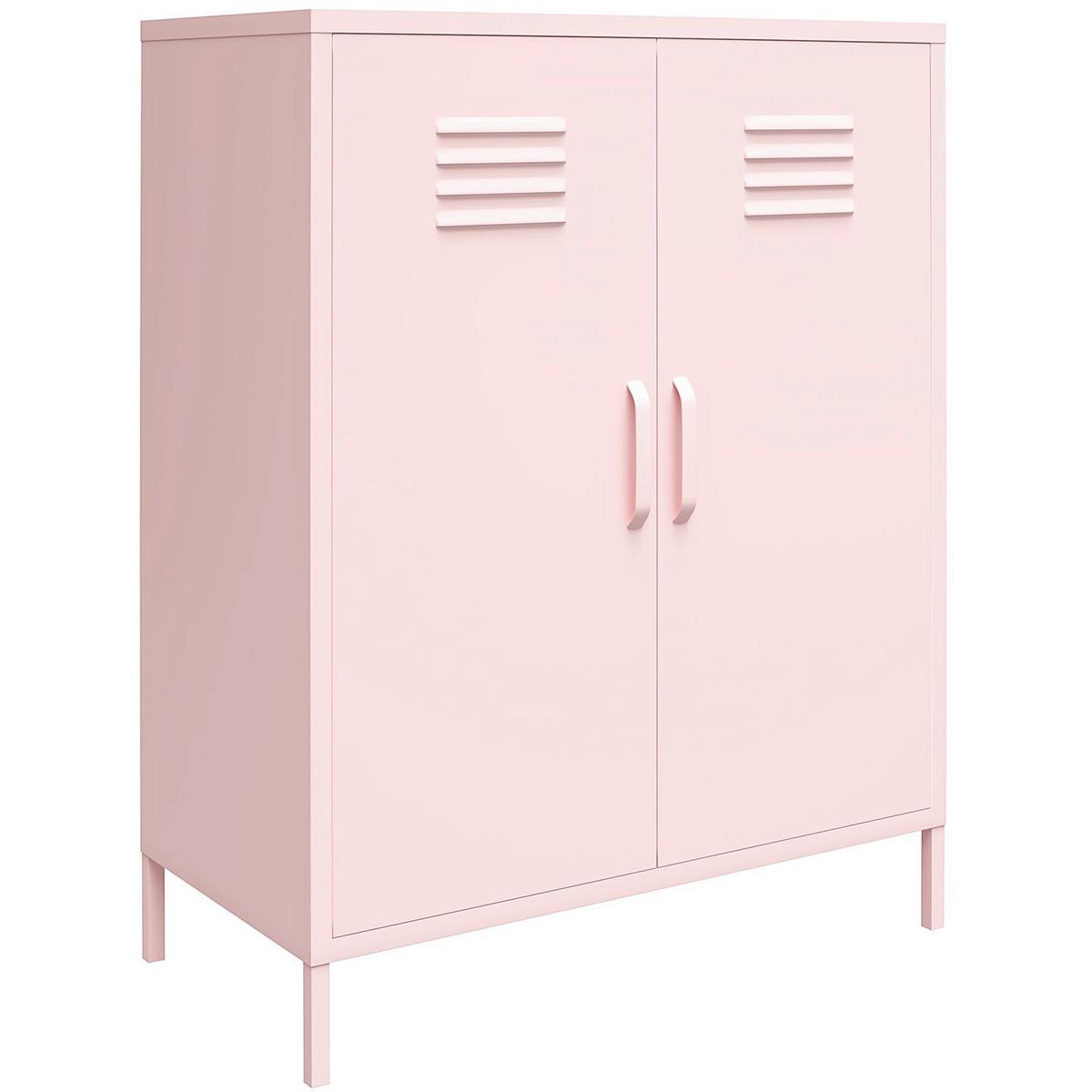 Highboard Cache Rosa B: 80cm - Rosa, Design, Metall (80/101/40cm) - MID.YOU