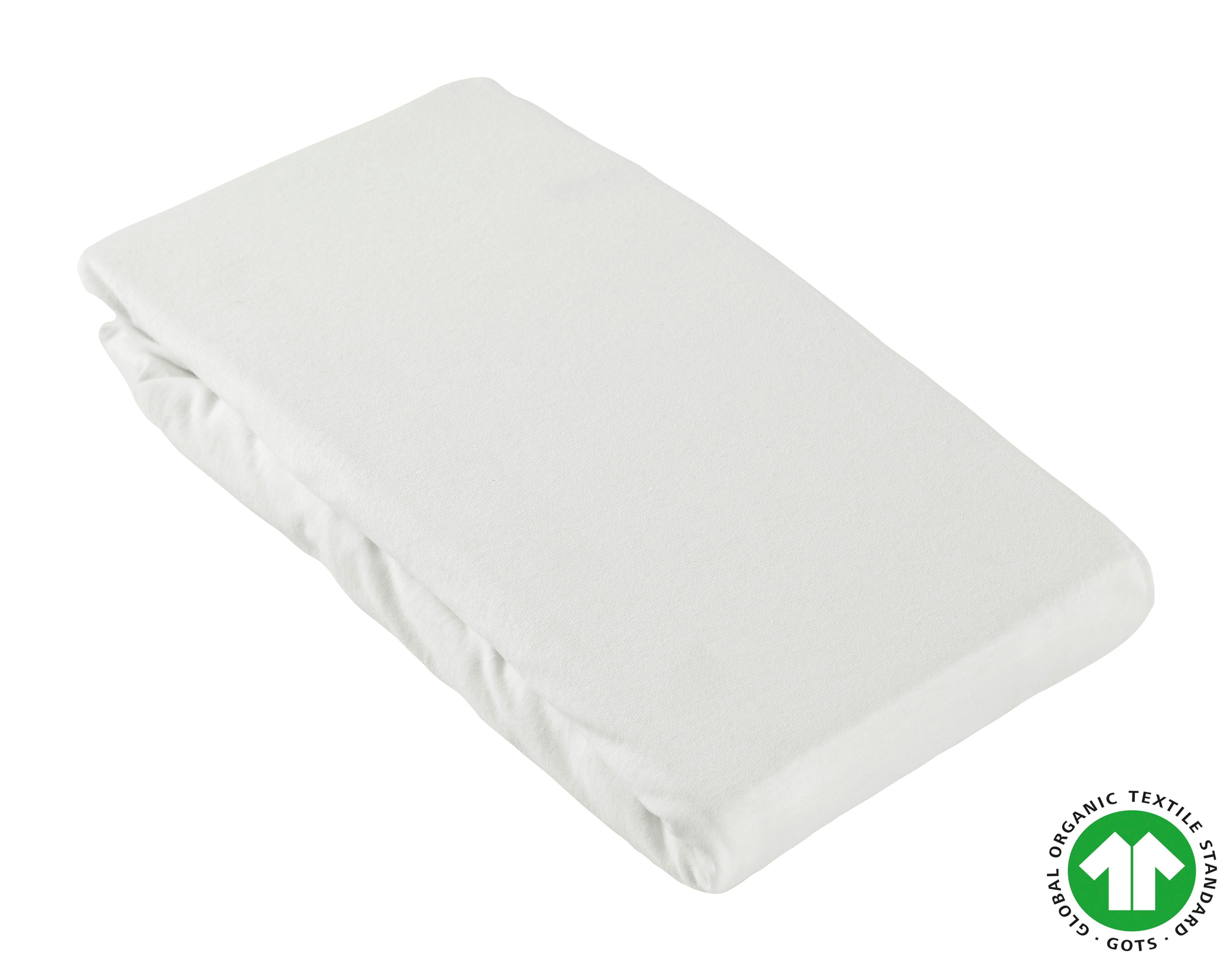 ELASTICKÉ PROSTĚRADLO Greta, 200/100/30cm, bílá - bílá, Moderní, textil (200/100/30cm) - ecoTree