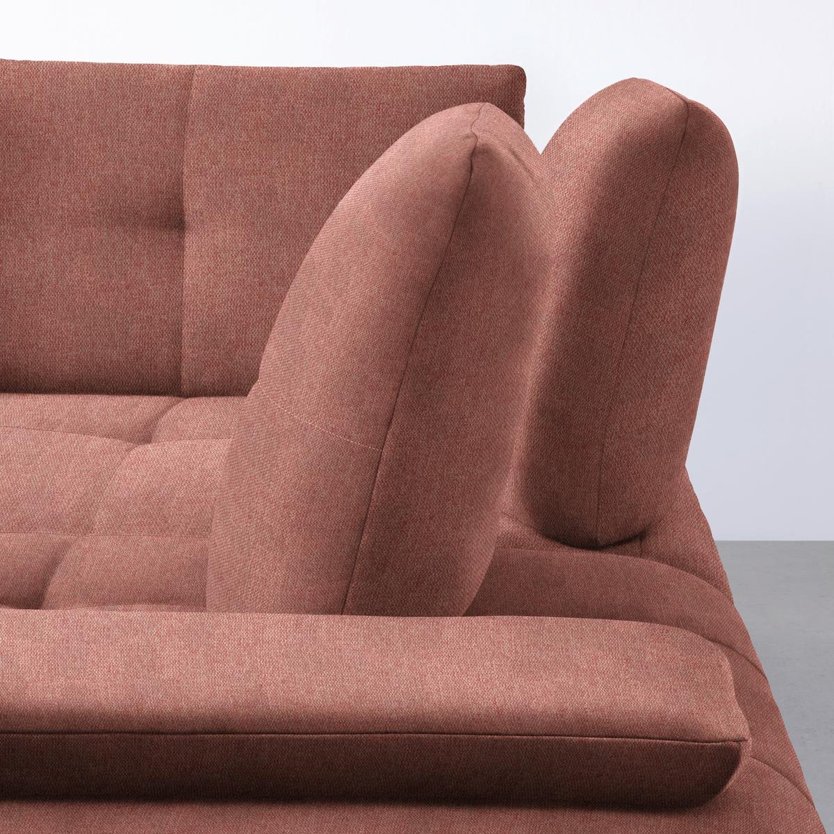 Rohová sedačka TRENDY, pravá, starorůžová - starorůžová/černá, Moderní, kov/kompozitní dřevo (310/93/250cm) - Premium Living