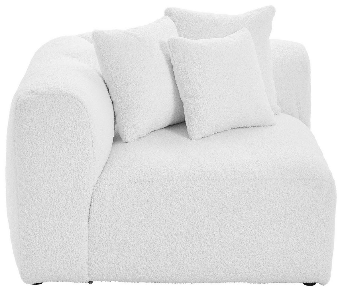 Modul Sofa Bloom Ecke B: 115 Cm Weiß - Weiß, Trend, Textil (115/70/115cm) - Livetastic