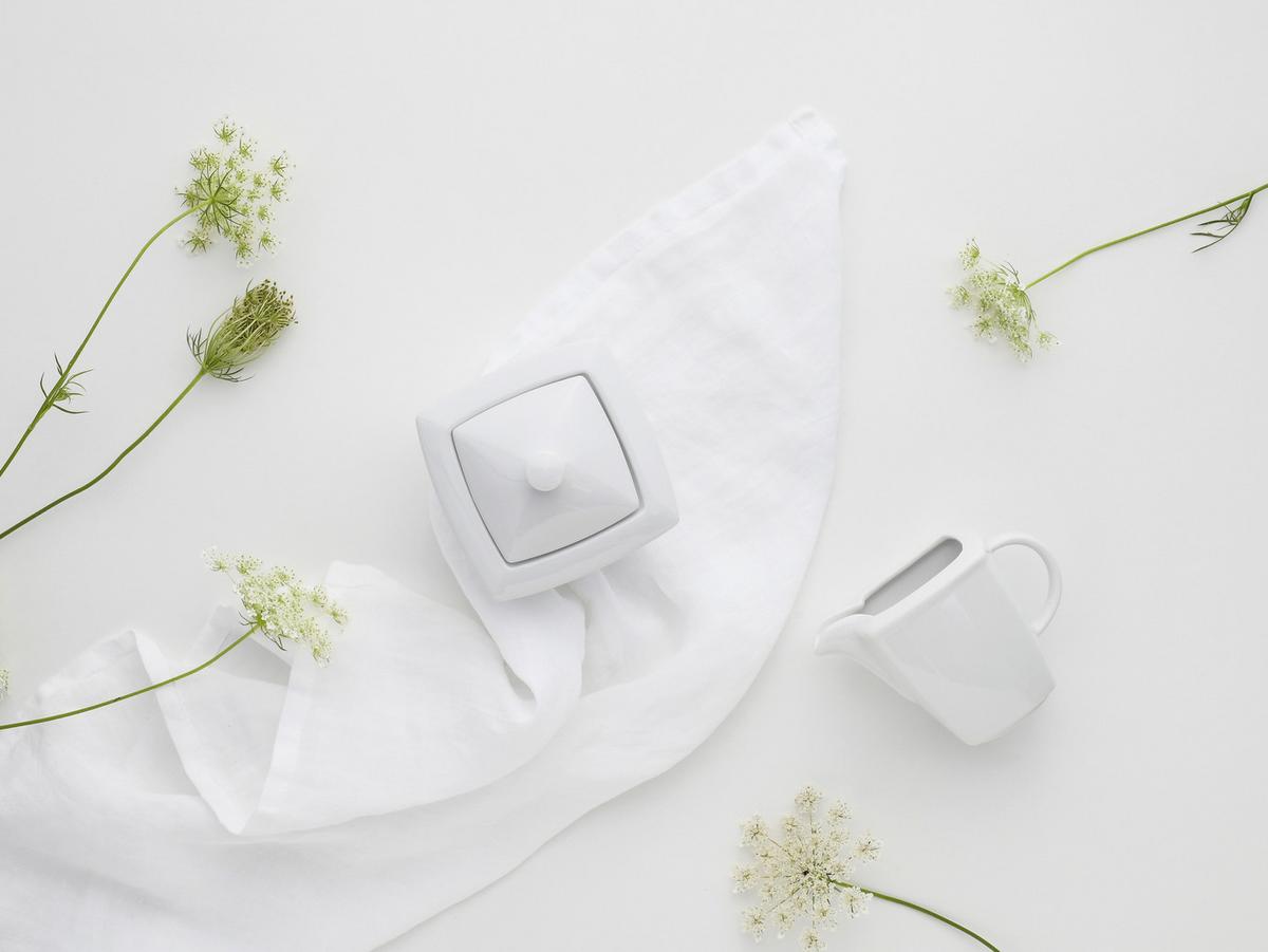 Milch- Zuckerset Victoria Porzellan Weiß - Weiß, Basics, Keramik - Creatable