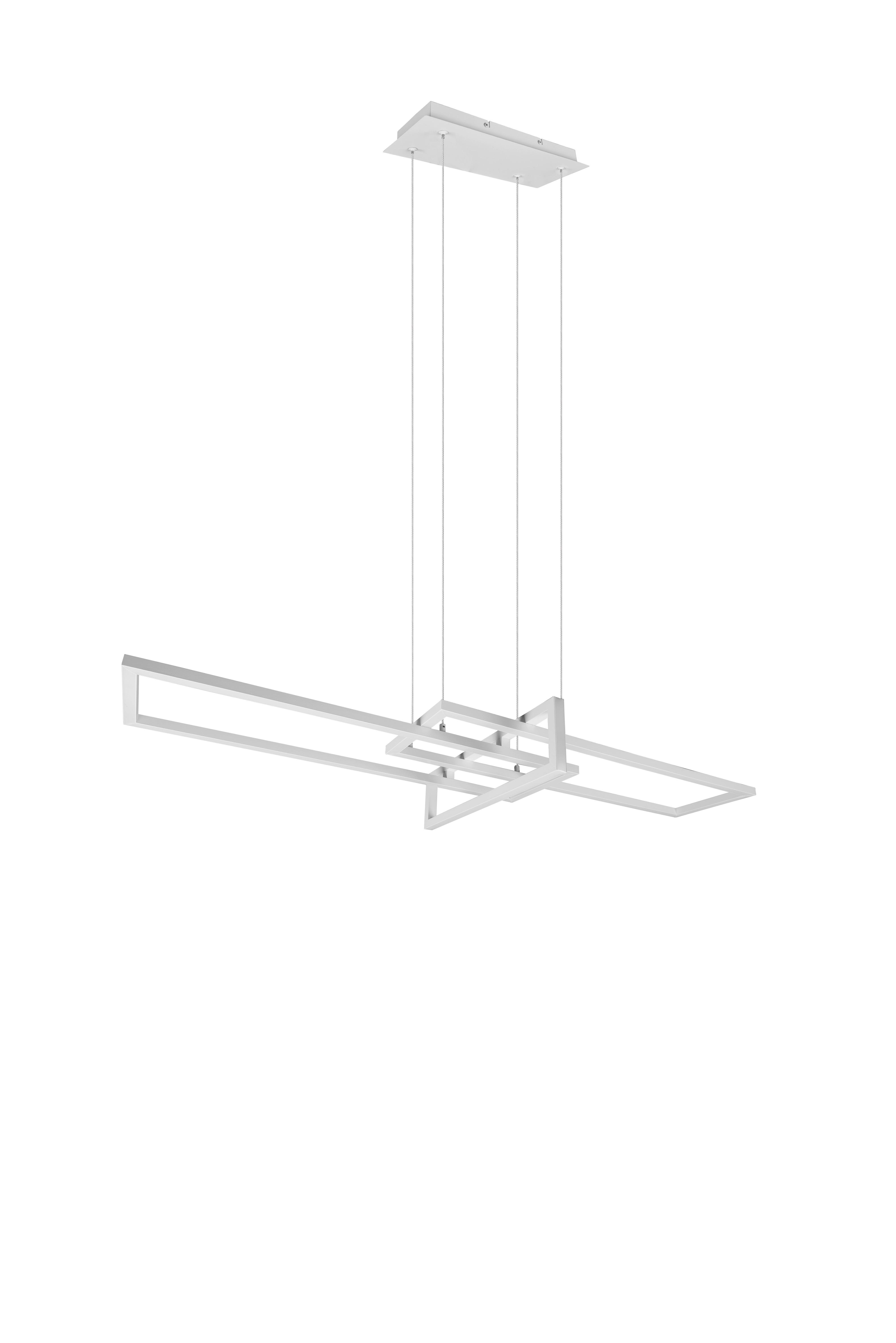 LED-Hängeleuchte Trio H: 150cm 3-Flammig, dimmbar - Weiß, Design, Metall (110/40/150cm) - Trio Leuchten