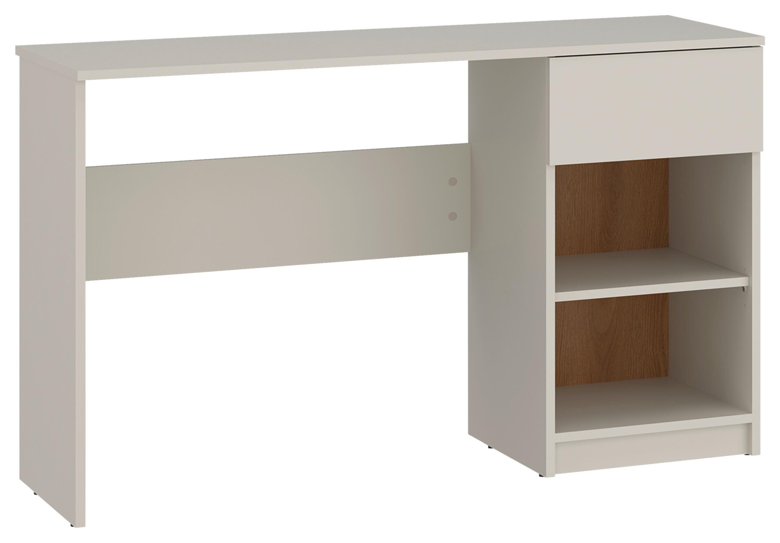 písací stolík FANO š. 120 cm, dekor kašmír/dub - kašmírová/farba duba, Modern, kompozitné drevo (120cm) - Modern Living