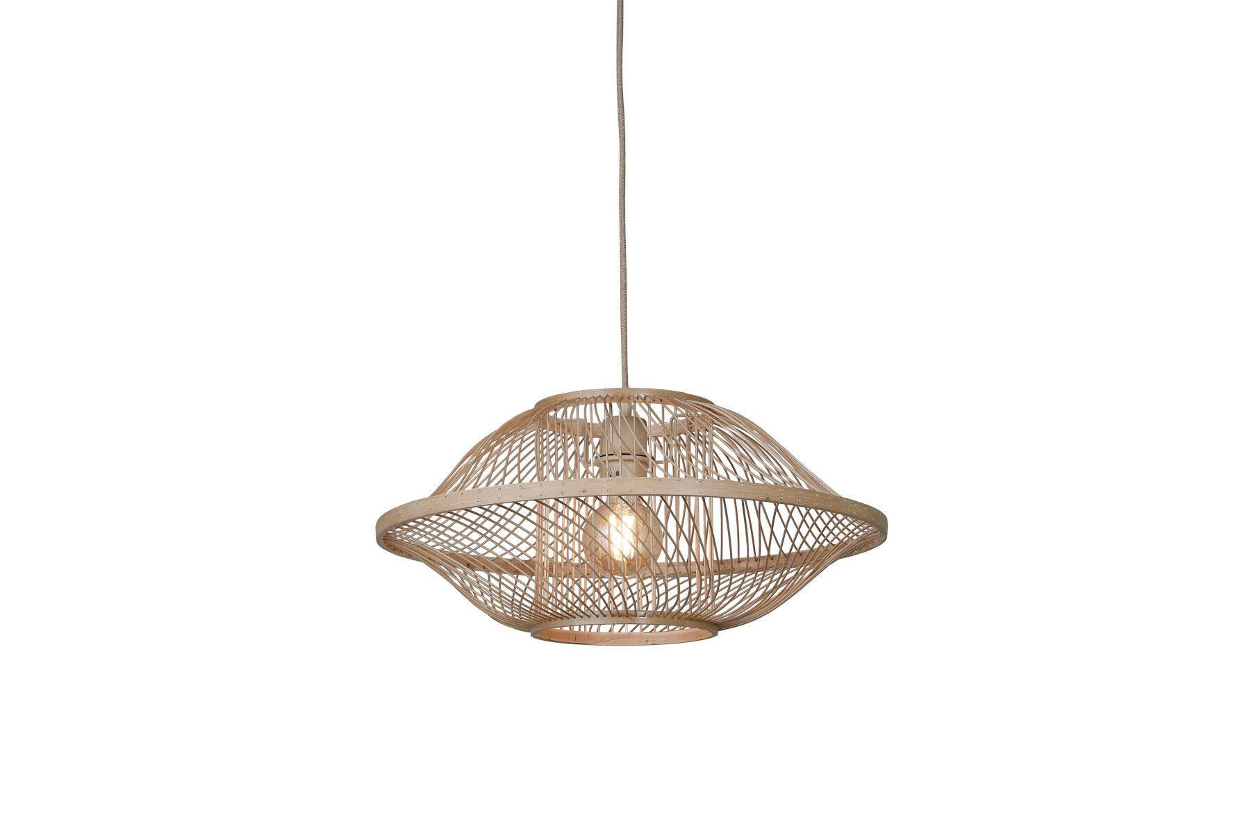 Hängeleuchte Maui - Naturfarben, Basics, Holz (52/25cm) - Good & Mojo