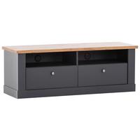 Lowboard Catania Anthrazit/Eiche Dekor B: 135cm - Anthrazit/Eiche Wotan, Design, Holzwerkstoff (135/51/45cm) - MID.YOU