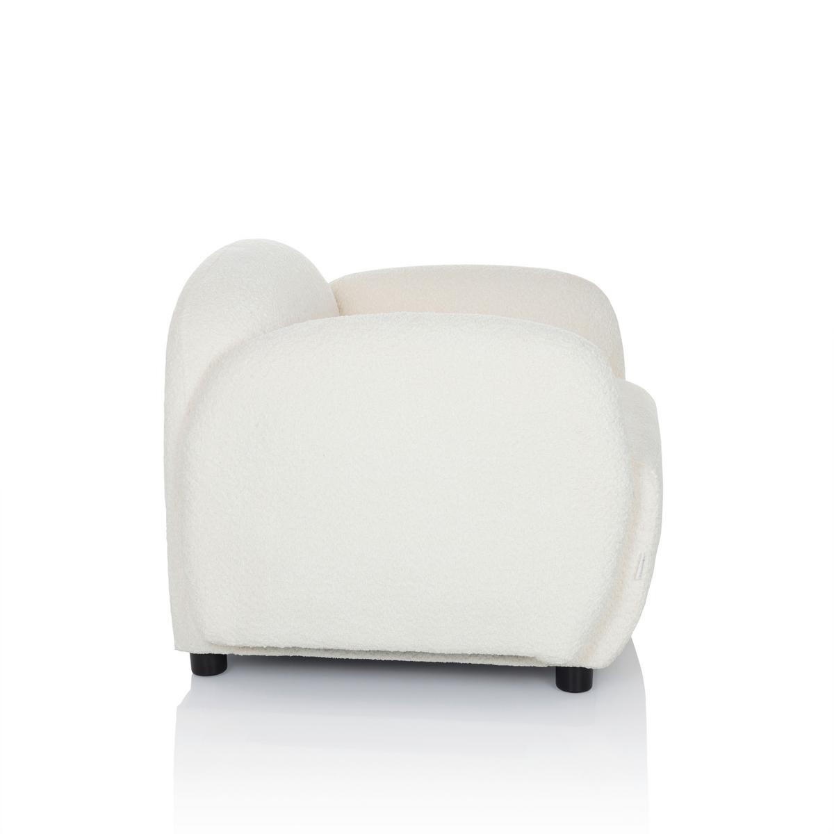 Loungesessel Verduna Weiß B: 87 Cm - Schwarz/Weiß, MODERN, Kunststoff/Textil (87/65/76cm) - MID.YOU