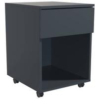 Rollcontainer Anthrazit Dalrosa 39x55x45 Cm - Anthrazit, MODERN, Holzwerkstoff/Kunststoff (39/55/45cm) - MID.YOU