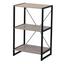 Regál Bono - čierna/dub sonoma, Moderný, kov/kompozitné drevo (50/79/35cm) - Modern Living Regál Bono - čierna/dub sonoma, Moderný, kov/kompozitné drevo (50/79/35cm) - Modern Living