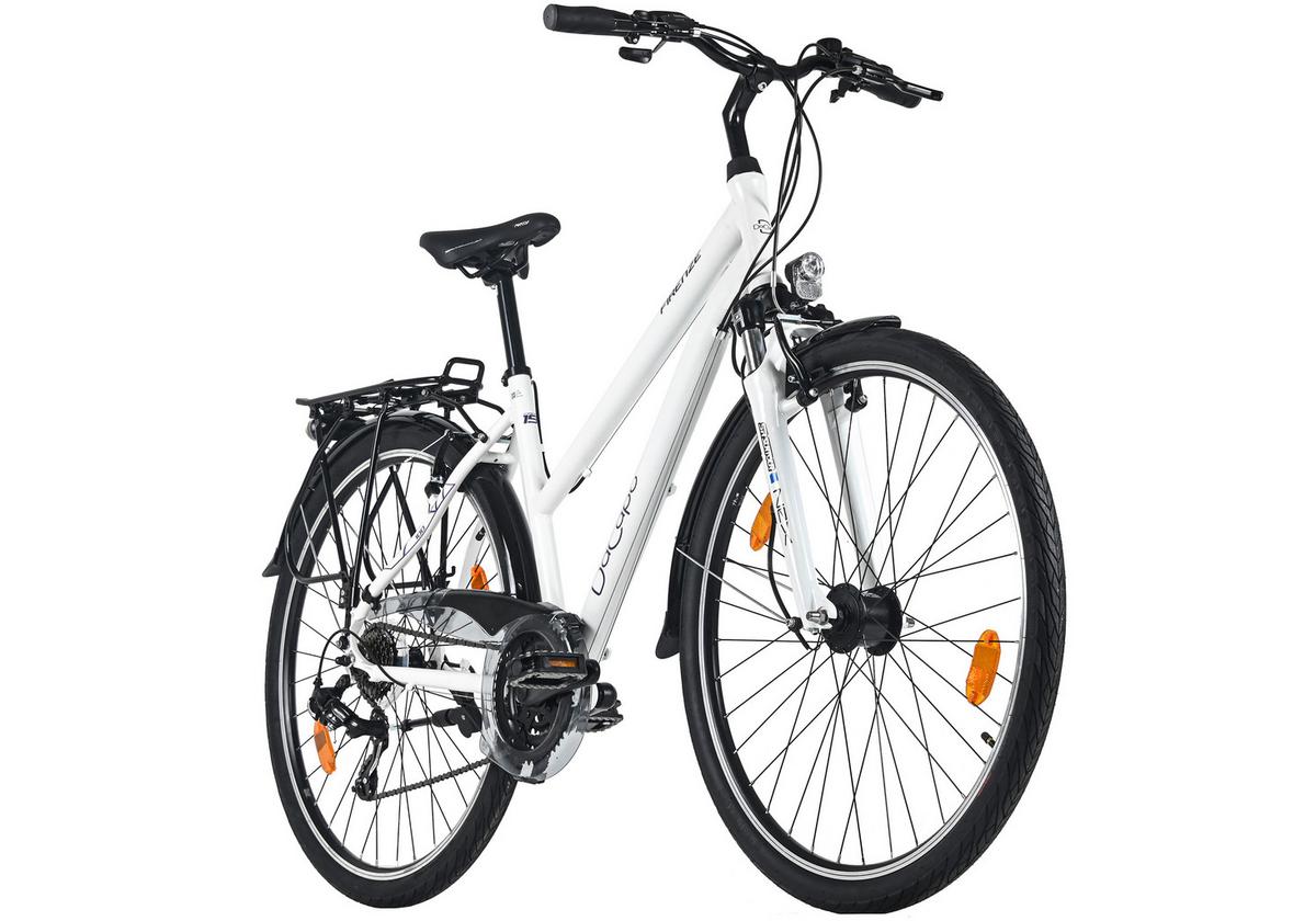 Trekkingrad Damen 28 Zoll - Weiß, Basics, Metall (25/140/60cm)