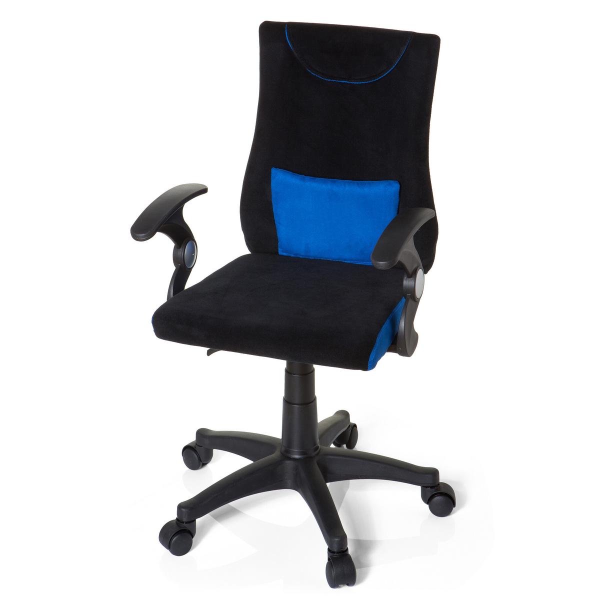 Jugenddrehstuhl Kiddy Pro Al Blau/Schwarz - Blau/Schwarz, Basics, Kunststoff (50/87-97/40cm) - MID.YOU