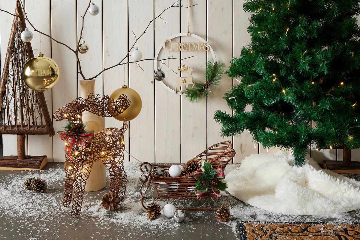 Christbaumkugel Kunststoff Silberfarben Handmade - Goldfarben, KONVENTIONELL, Kunststoff (15cm) - Luca Bessoni