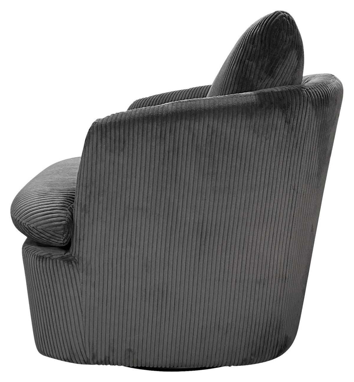 Sessel Harmony Dunkelgrau B: 72 cm - Dunkelgrau, Basics, Textil (72/78/77cm) - MID.YOU