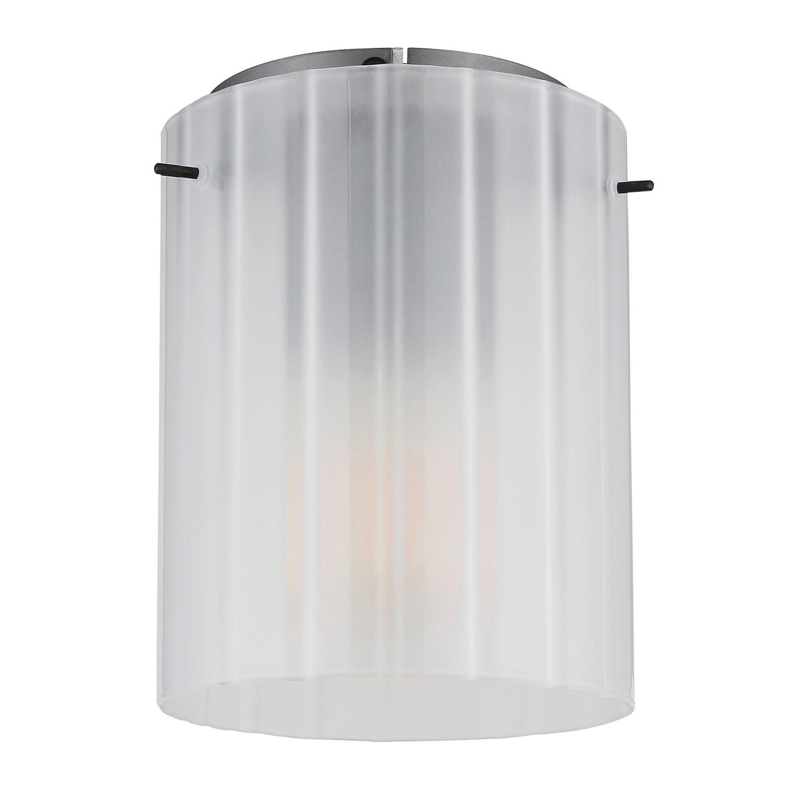 Deckenleuchte 15904df - Dunkelgrau, Basics, Glas/Metall (18/23cm) - Globo