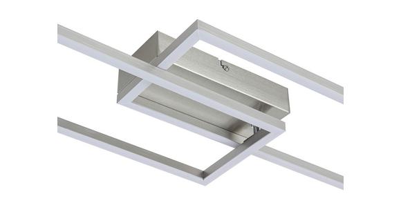 LED-Deckenleuchte Suna - Alufarben/Nickelfarben, MODERN, Kunststoff/Metall (93/22/6,5cm) - Luca Bessoni