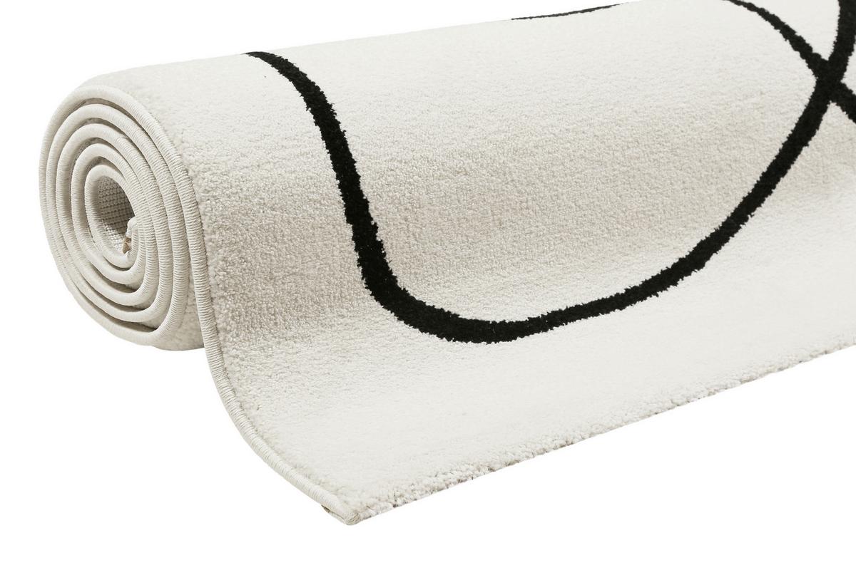 Webteppich Artist - Schwarz/Weiß, Design, Textil (133/200cm) - Esprit