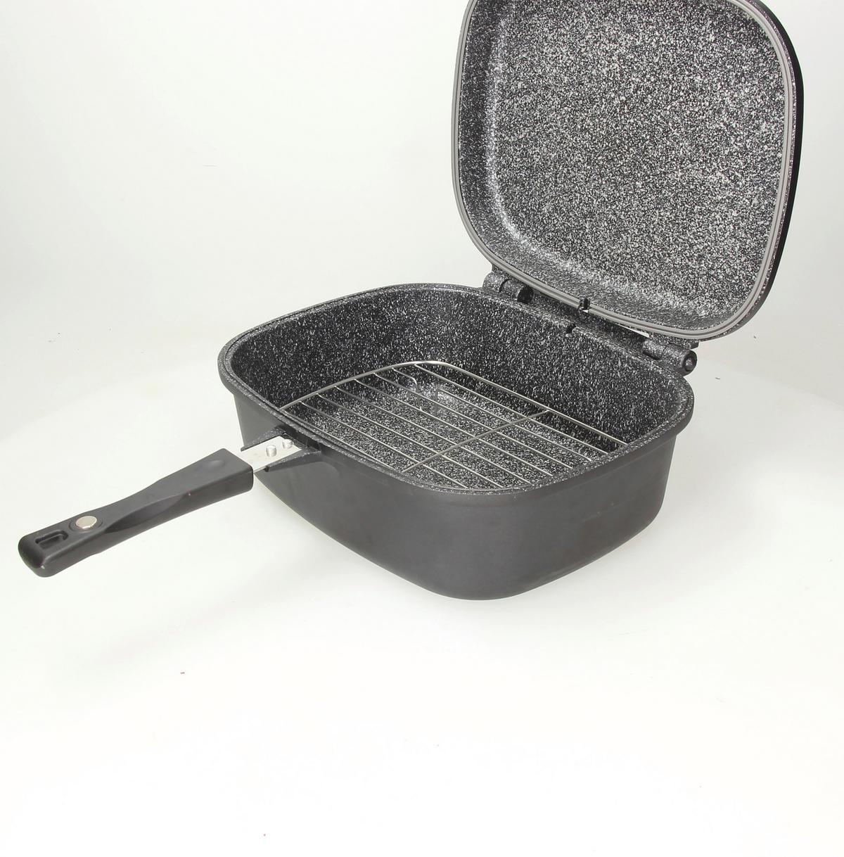 Wendepfanne Lid Sphera Xl Mit Glasdeckel Grau B: 28 Cm - Grau, Basics, Glas/Metall (28/20/12cm) - Tognana