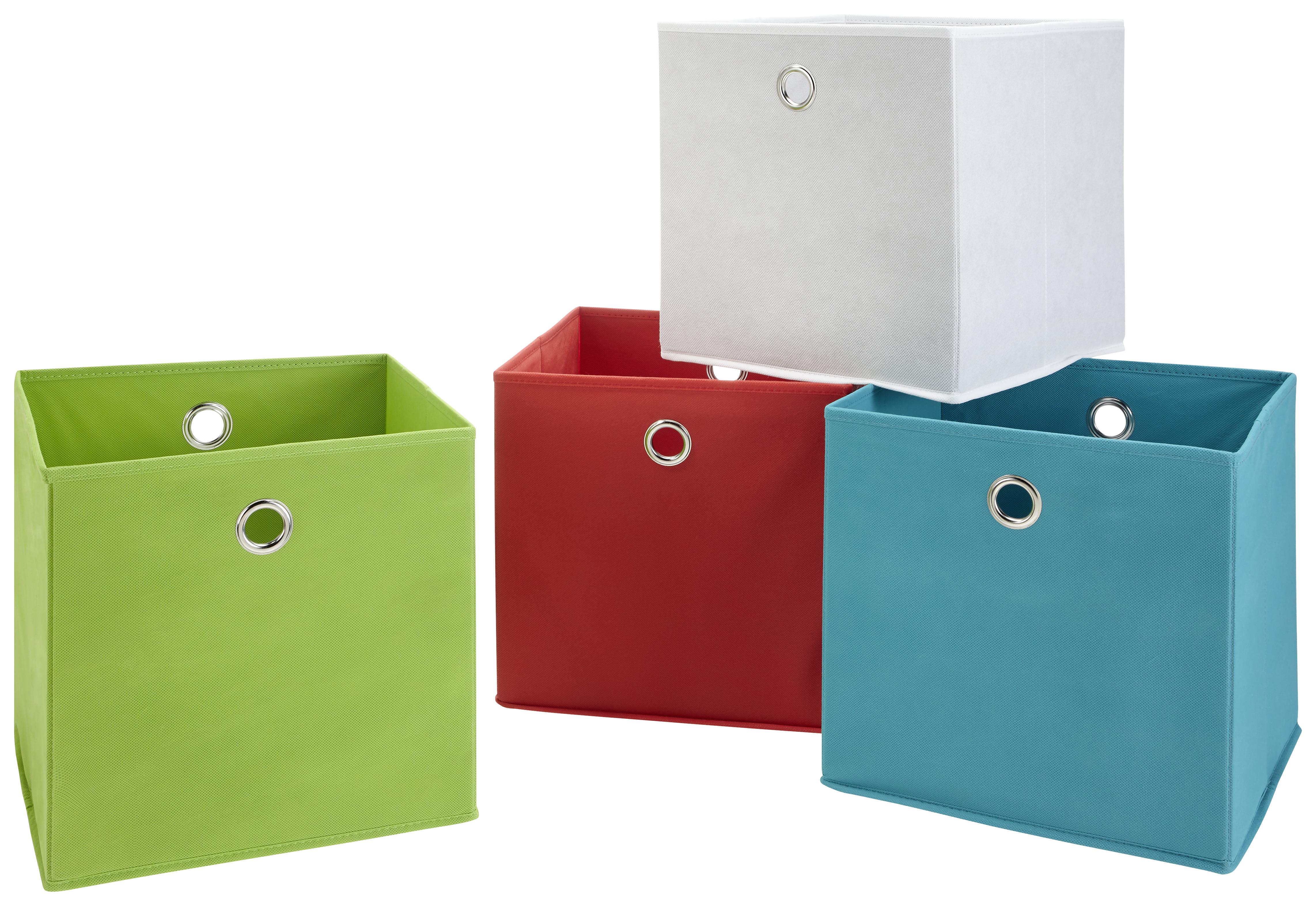 Skladací Box Fibi -Ext- - biela, Moderný, kartón/kov (30/30/30cm) - Modern Living
