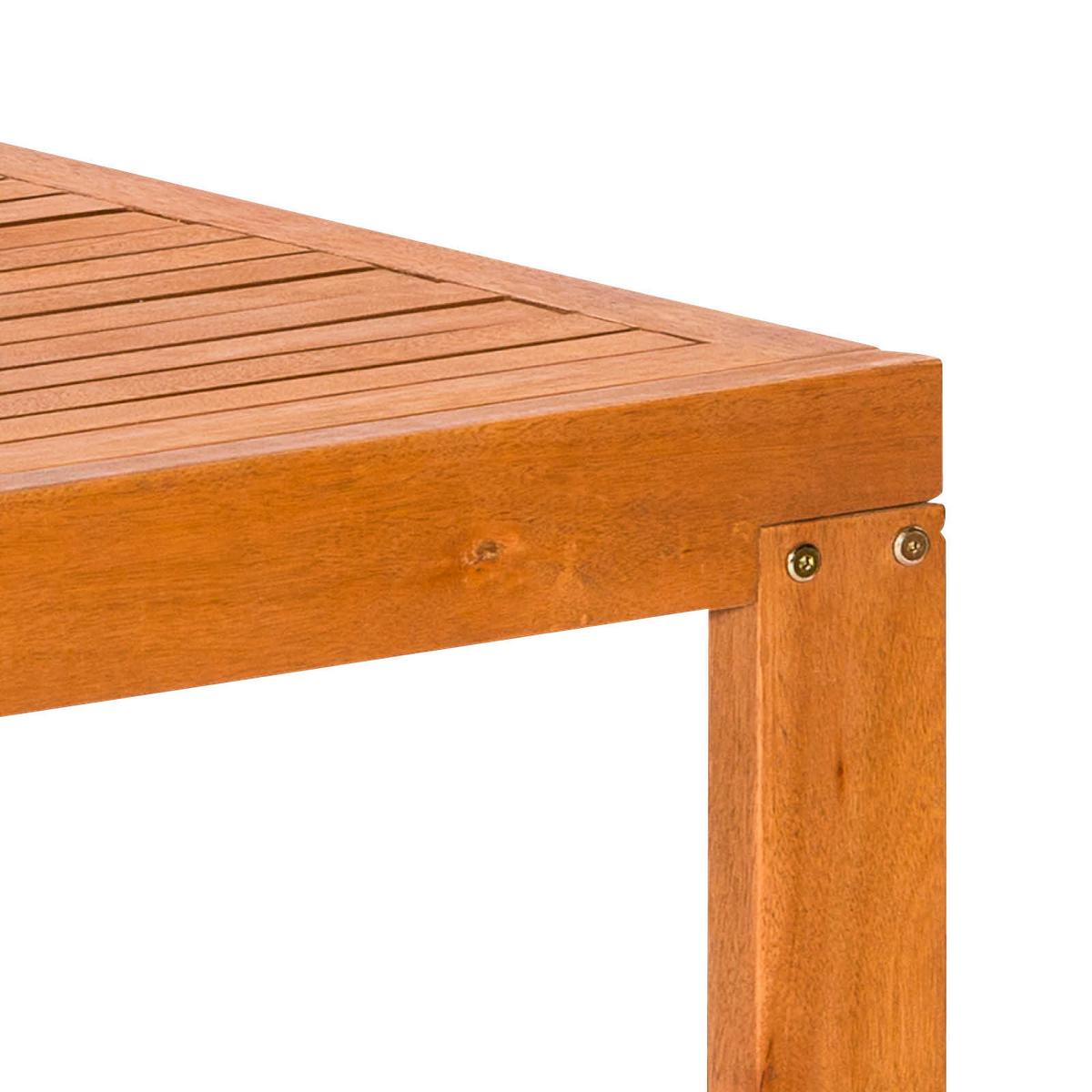 Balkonmöbel Set Maracaibo Eukalyptusholz - Braun/Grün, KONVENTIONELL, Holz/Textil - Gardenson