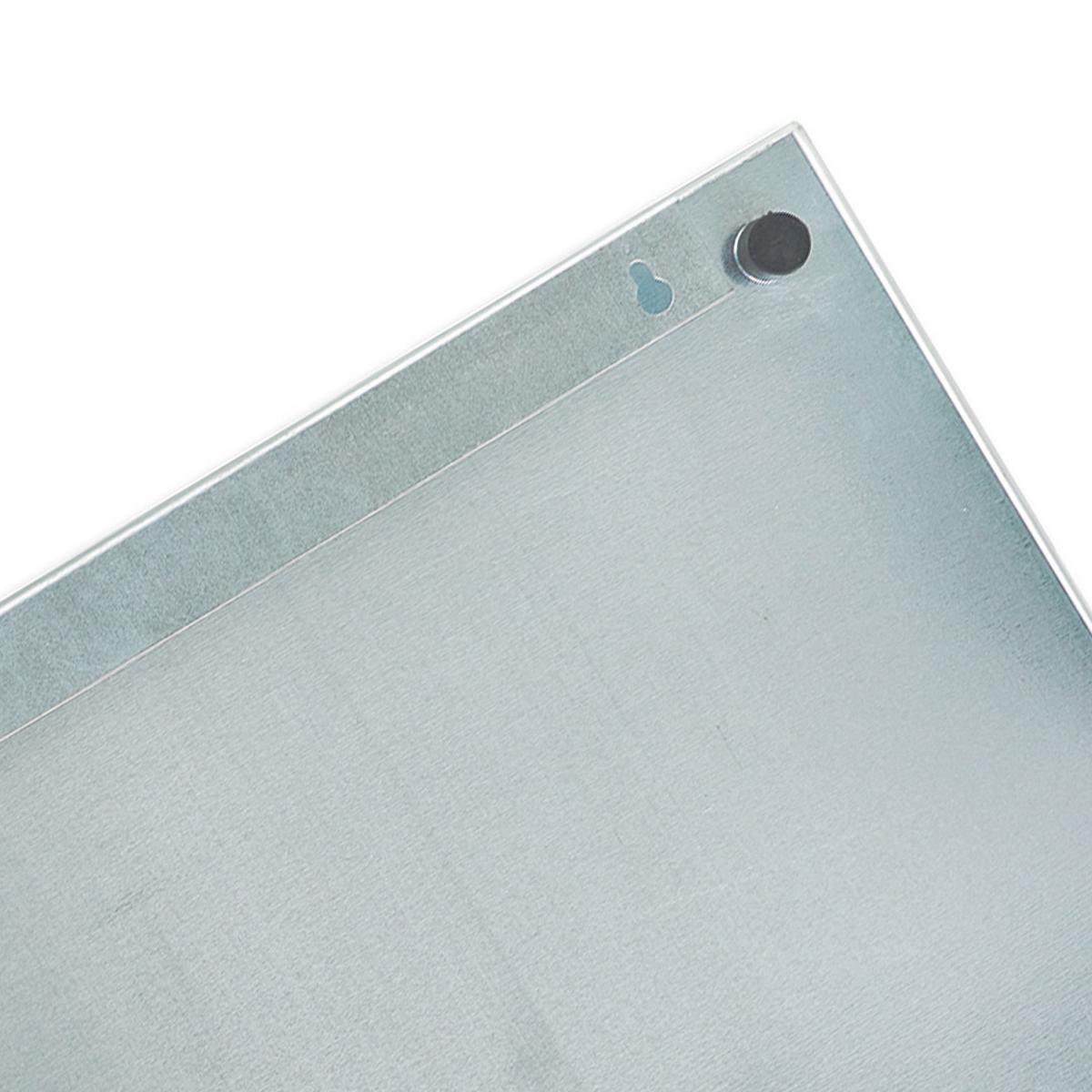 Memoboard Silberfarben/Weiß LxBxH: ca. 40x40x1,6 cm - Silberfarben/Weiß, Basics, Glas/Metall (40/40/1.6cm) - Zeller Present