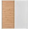 Tolóajtós Szekrény Time 170/190cm - Artisan tölgy/fehér, Basics, faalapú anyag (170/190/59cm) - Best Price