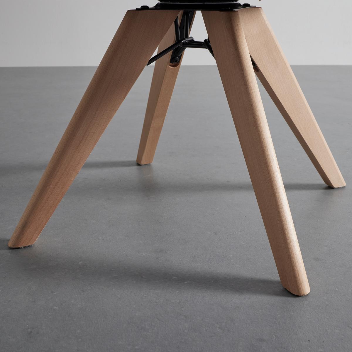 Stolička zo zamatu Jona sivohnedá - farba buka/sivohnedá, Modern, kov/drevo (57,5 cm/82/63cm) - Bessagi Home