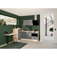 Eckküche Ip1200 - Eichefarben/Grau, Design, Holzwerkstoff (241/225cm) - Impuls