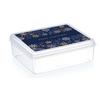 Keksdose Dalas Ca. 2,5 L - Blau/Transparent, KONVENTIONELL, Kunststoff (20/7,7/23cm)