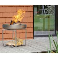 Feuerschale Nagliai M Edelstahl - Edelstahlfarben, Basics, Metall (63/63/56cm)