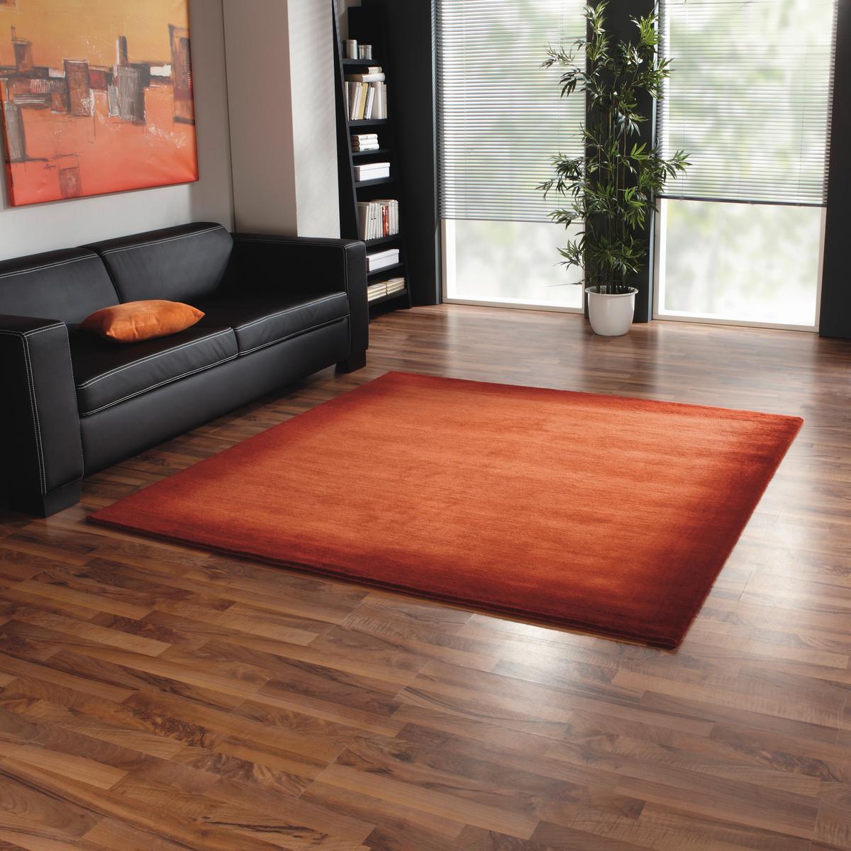 Orientteppich  Orange/Rot Naturfaser 250 X 300 cm - Rot/Orange, Basics, Textil (250/300cm) - Cazaris