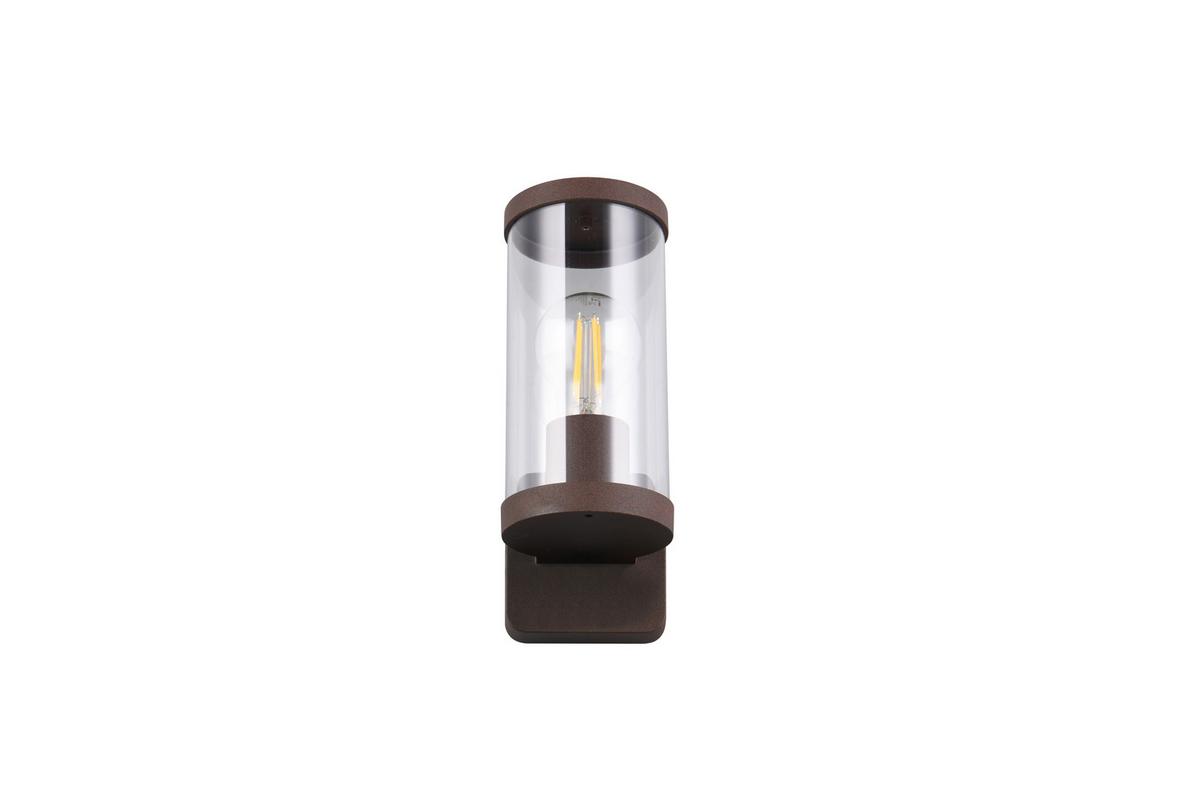 AUßENWANDLEUCHTE R21596124 - Rostfarben/Transparent, Design, Kunststoff/Metall (9.5/23cm)