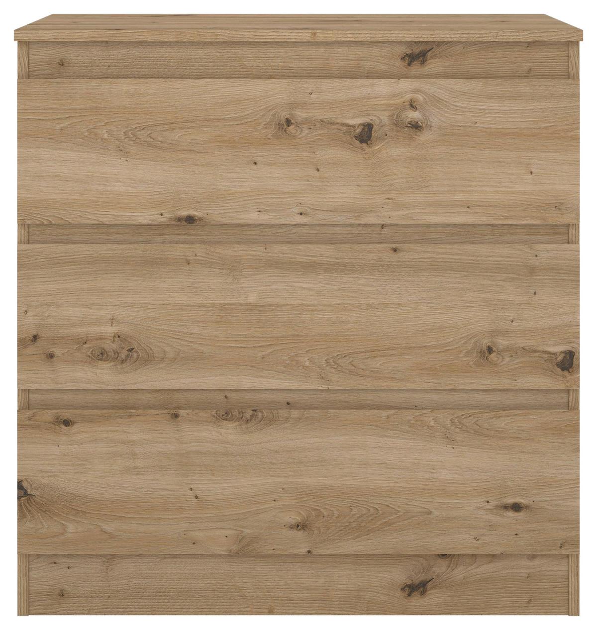 Komoda MARA 3 dub Artisan - dub artisan, Konventionell, drevo (77/80/42cm) - Mömax