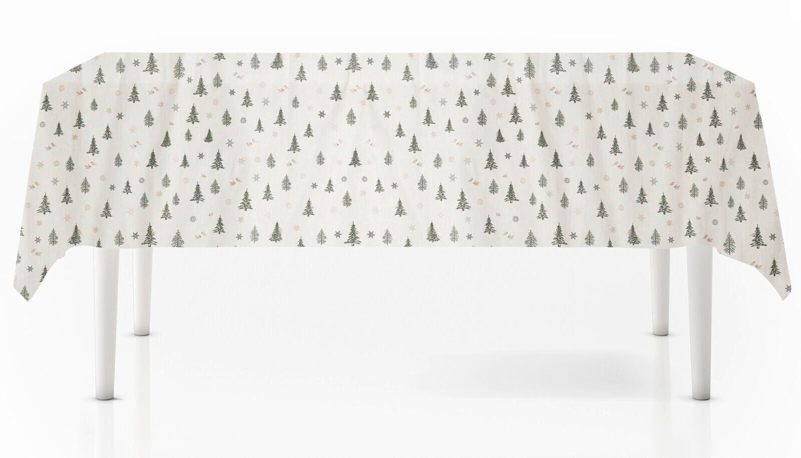 Asztalterítő Kb. 140/180cm - fehér, Basics, textil (140/180cm)