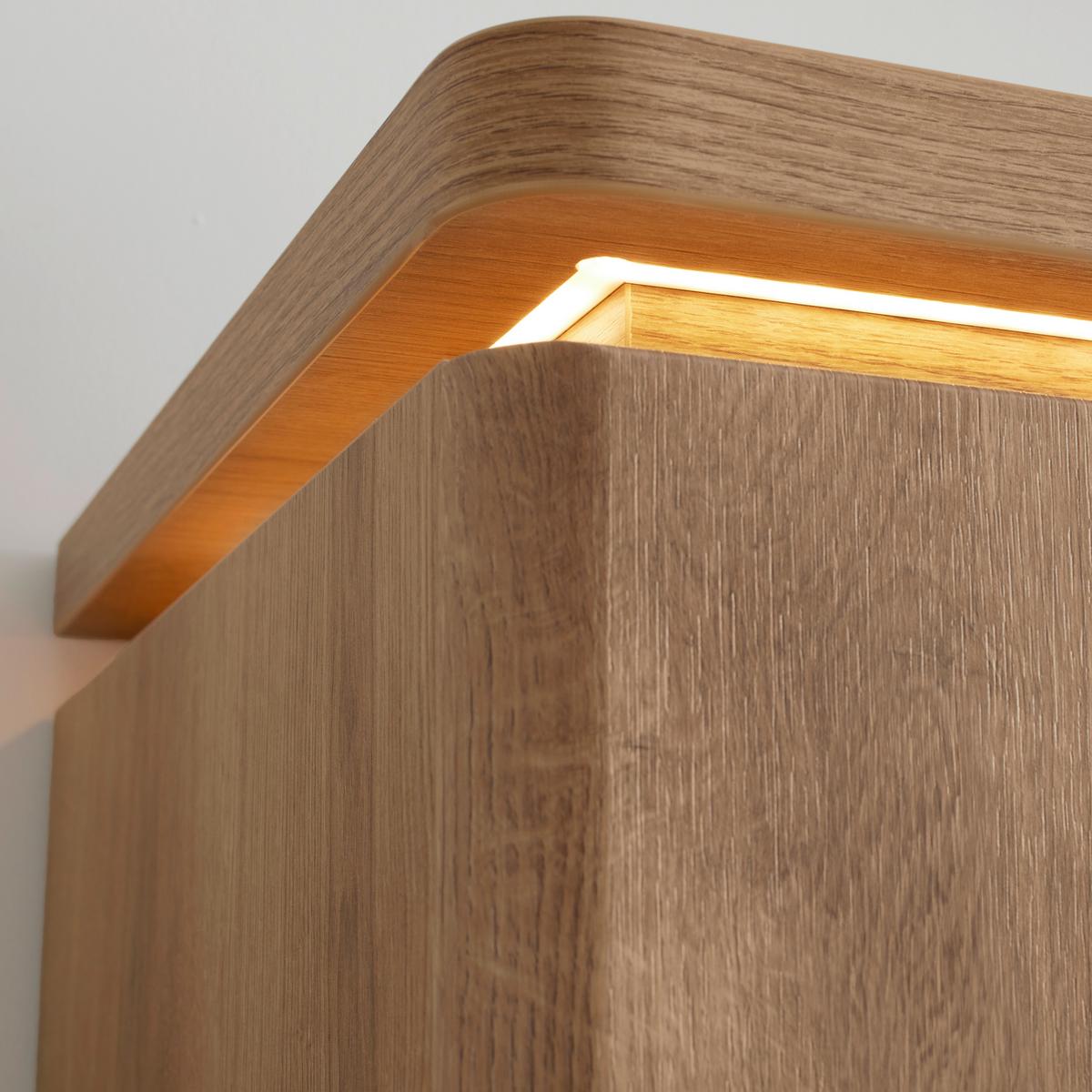 VITRÍNA ALAMEDA -EXKLUSIV- - barvy dubu, Moderní, kompozitní dřevo/sklo (75/208/38cm) - Mömax