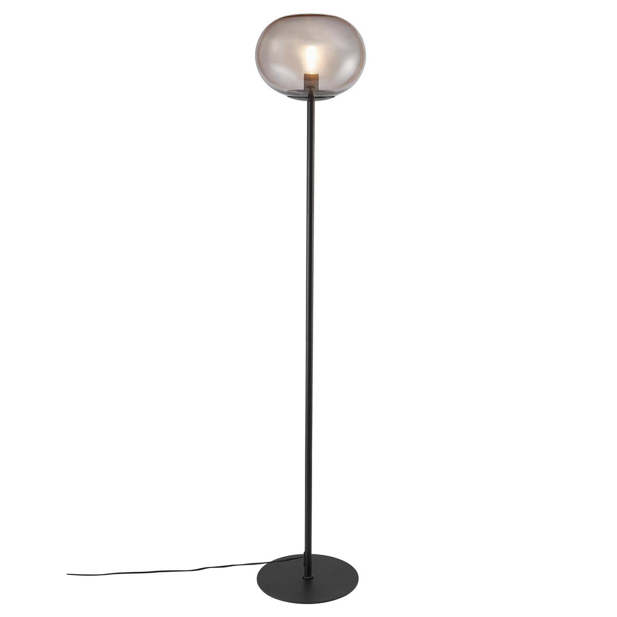 Stehleuchte Alton Schwarz D: 28 cm - Schwarz, Basics, Glas/Metall (28/150cm) - Nordlux