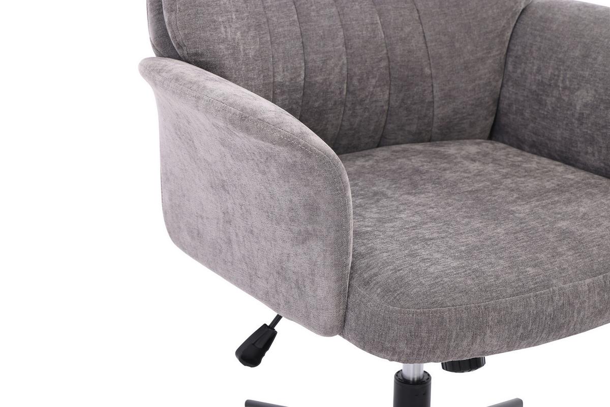 Drehstuhl Austin Grau B: 66 cm - Schwarz/Grau, MODERN, Holz/Kunststoff (66/114/122/64cm) - Livetastic
